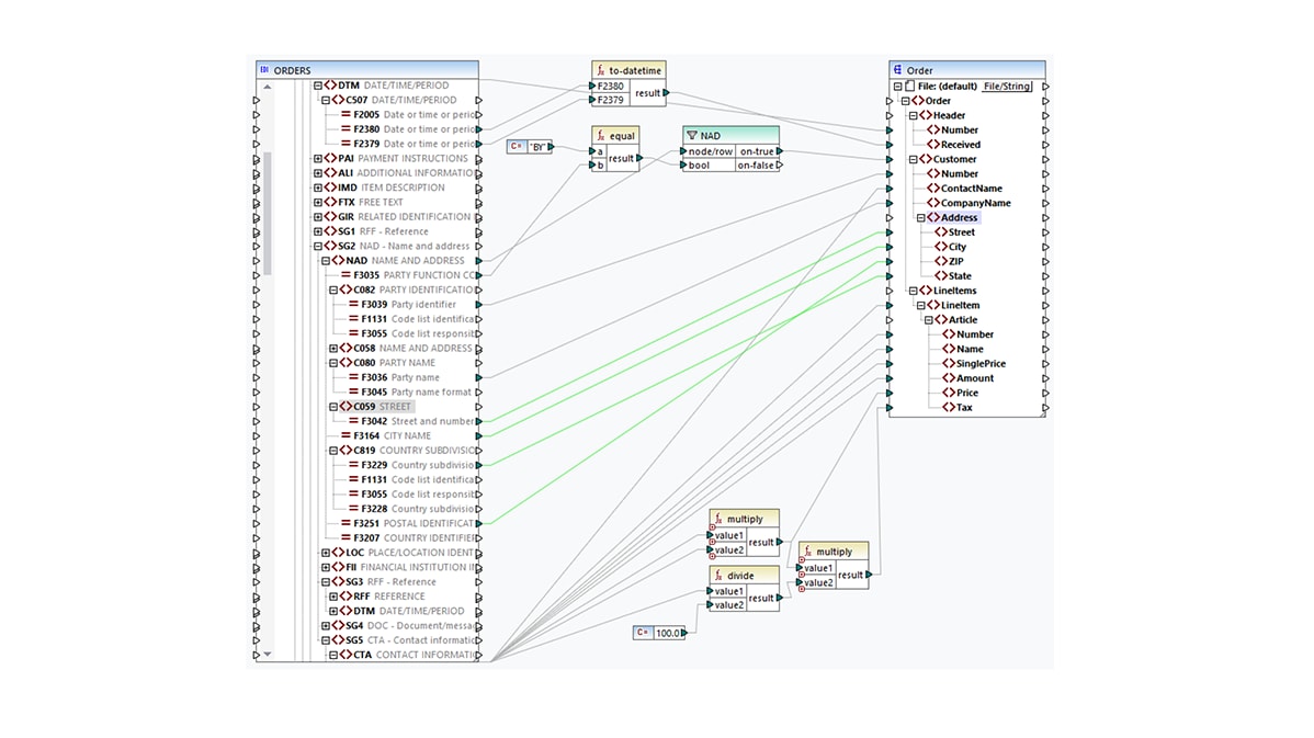 Using AI to map EDIFACT EDI fields