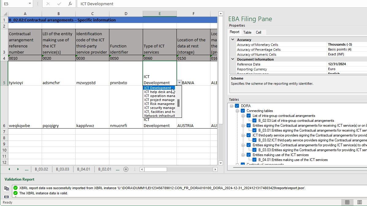 Creating a DORA report in Excel