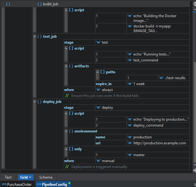 Visual YAML editor in XMLSpy