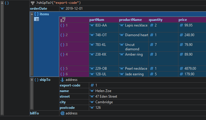 YAML Grid: Table view