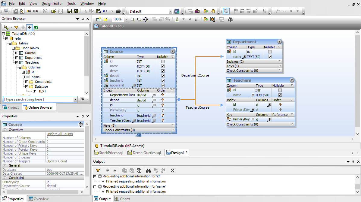 Diseño gráfico de esquemas de bases de datos en DatabaseSpy