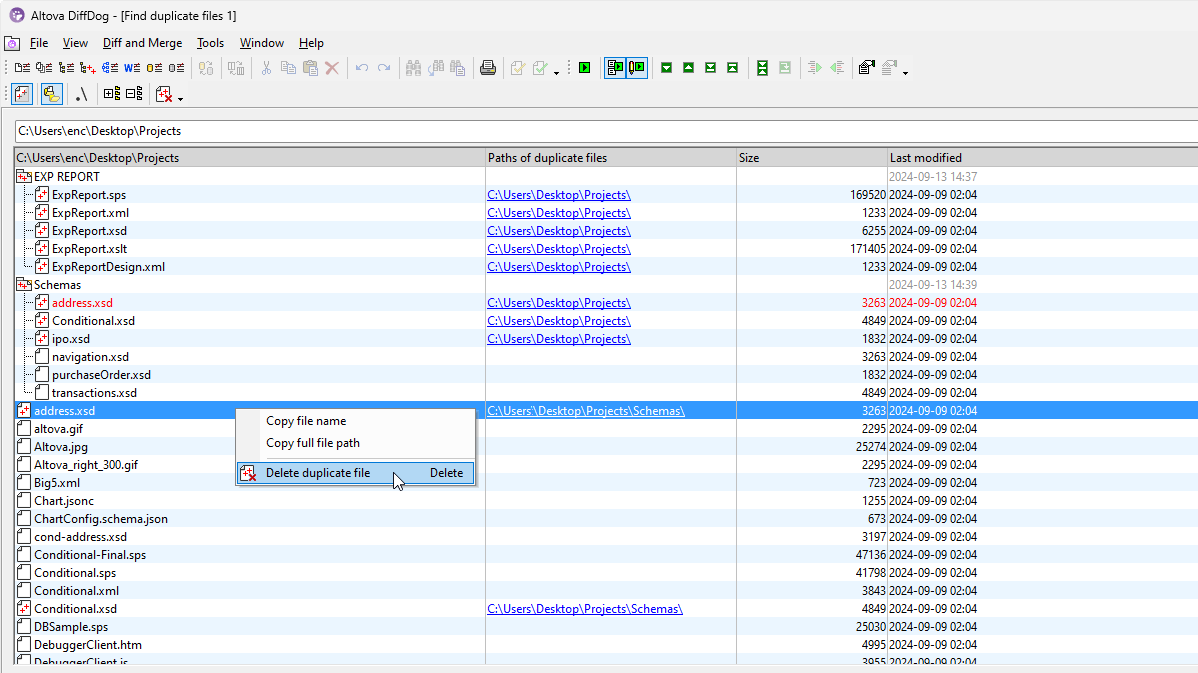 encontrar y eliminar archivos duplicados