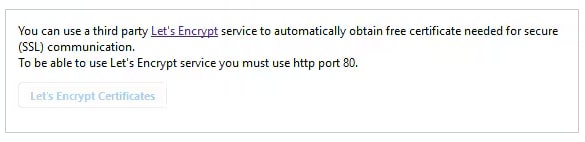 Let's Encrypt integration on MobileTogether