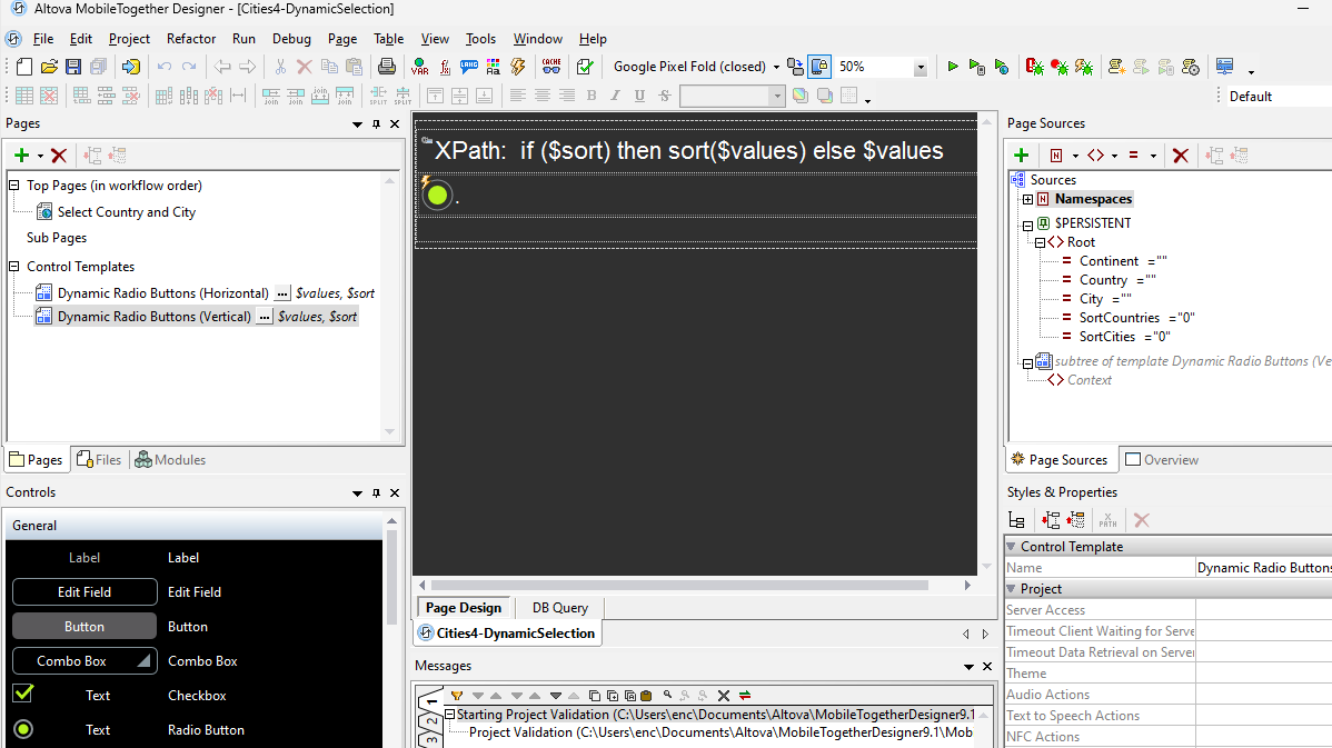 Plantillas de control reutilizables para el desarrollo de aplicaciones
