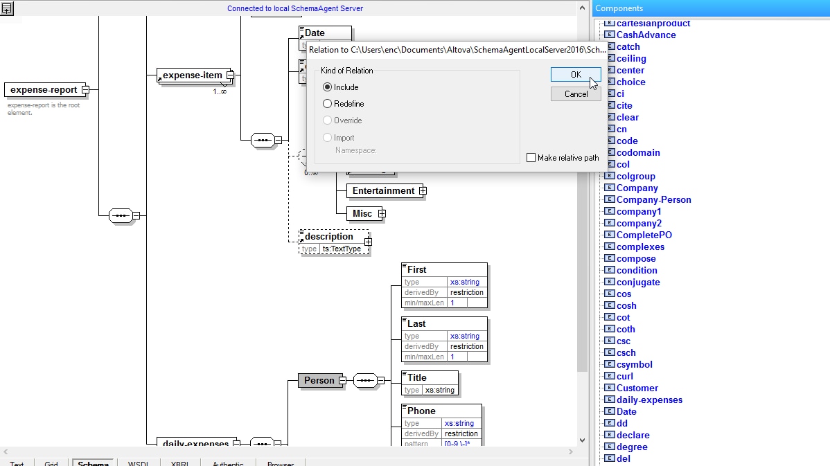 Schemaagent Altova 8043