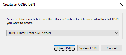 odbc driver for sql server 2016