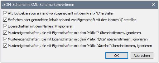 JSONConvertJSONSchema2XML