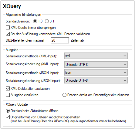 OptionsXQuery