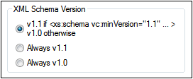XMLSchemaVersionOn