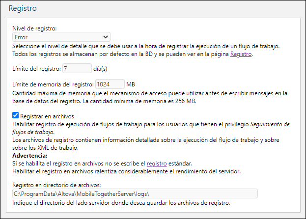 MTSSetLogging